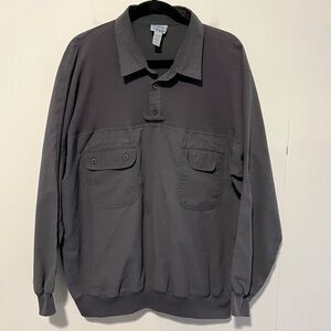 Boulevard Club for Big Men by Block Long Sleeve Pullover Gray A935*